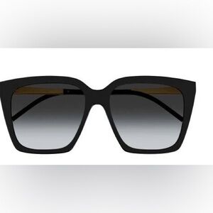 YSL YvesSaint Laurent Sunglasses color Black with Gold Gradient Grey - NEW!